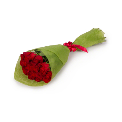 Букет из красных роз в фетре Златоуст Челябинская область