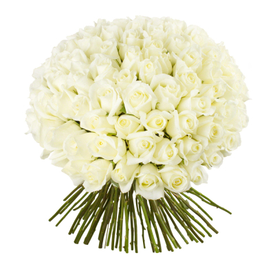 Роскошный букет из 101 белой розы – воплощение бесконечной любви Златоуст Челябинская область