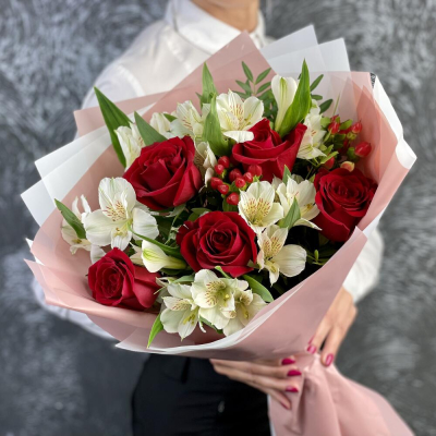 Букет «Нуар» – контраст страсти и нежности Златоуст Челябинская область